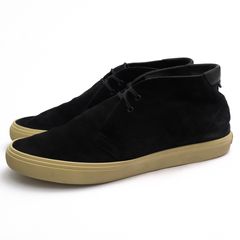 YVES SAINT LAURENT 605285 ACE sneakers in suede and smooth leather / ���������� �ѥ� PARIS ���ǥ�������ޥ� Hedi Slimane ������ ���� �֥�å� �� �ϥ����åȥ��ˡ����� ���