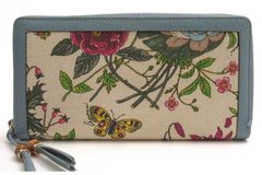 GUCCI 356708 525040 Flora Canvas Bamboo Tassel Zip Around Wallet �ե����� / ���å� �Х�֡����å��� ���ܾ�Φ50��ǯ��ǰ��ǥ� ���åȥ󥭥��Х� ���� �������줢�� �饦��ɥ��å� �饦��ɥե����ʡ� �饤�ȥ֥롼 �忧 ���� ��ǥ�����