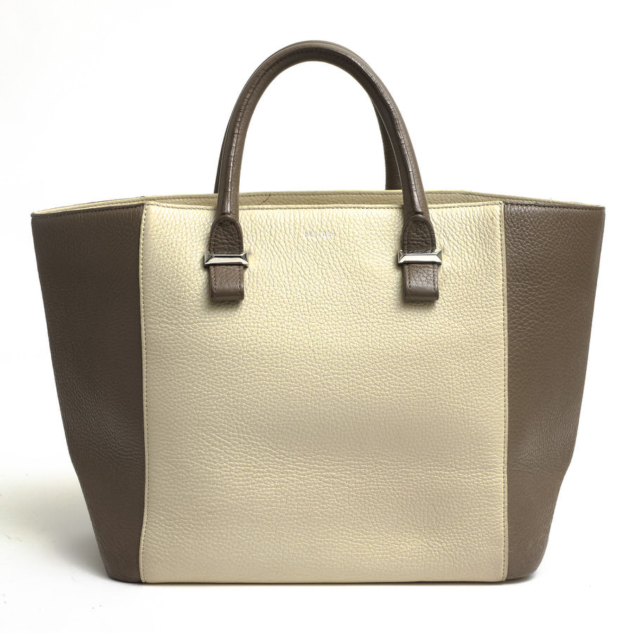 BELLMER RADOM COW CALF M TOTE / ベルメール 牛革 バイカラー シボ革 