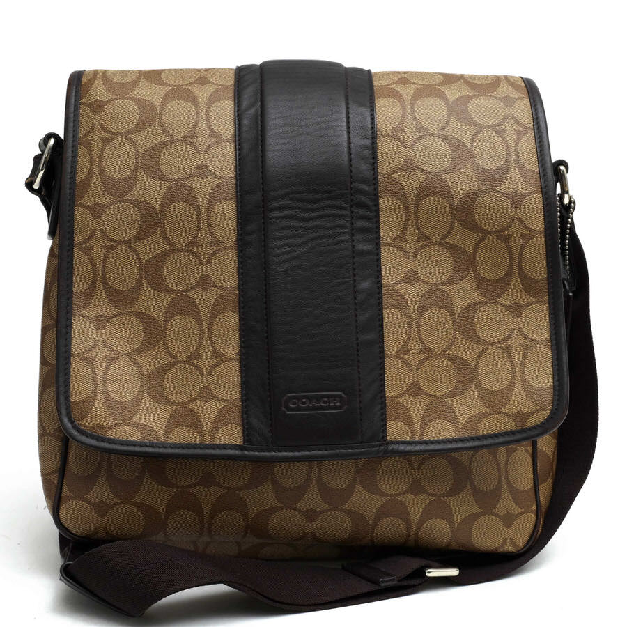 COACH F71102 Heritage Signature Map Bag ヘリテージ シグニチャー
