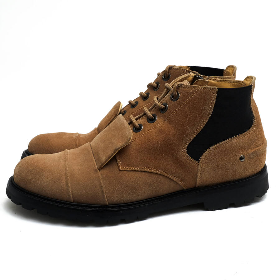 NEIL BARRETT ミドルカット レザースニーカー 42 NEIL BARRETT ミドルカット レザースニーカー 42