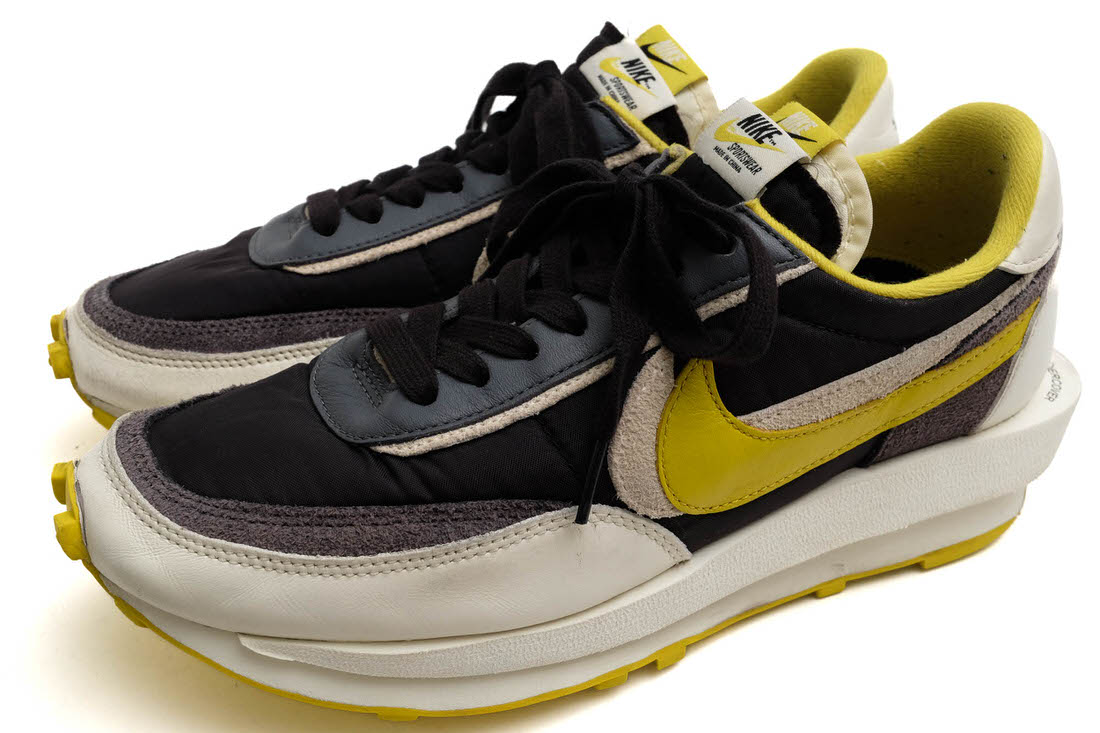 アンダーカバー×サカイ×ナイキワッフル　ブラック/セイルダークグレー　ブライトシトロン NIKE DJ4877-001 LD Waffle Black Sail-Dark Grey-Bright Citron LD