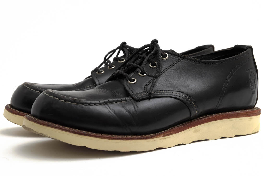 CHIPPEWA OCM501001 BLACK ODESSA 4INCH MOC TOE BOOTS / チペワ
