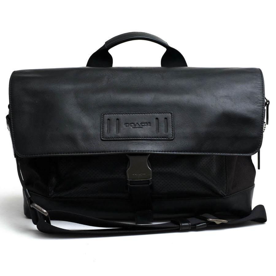 COACH F24673 テレイン バイクバッグ本革 メッセンジャーバッグ 黒 COACH F24673 TERRAIN BIKE BAG MM テレイン バイク バッグ