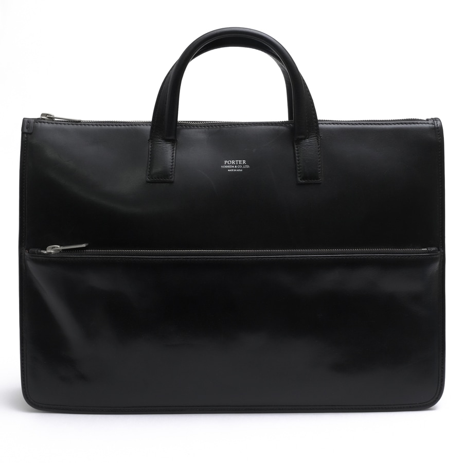お値下げ❣️ほぼ新品❣️PORTER ビジネスバッグ ブラック PORTER 034-03195 CLERK BRIEFCASE クラーク / ポーター 吉田カバン 牛
