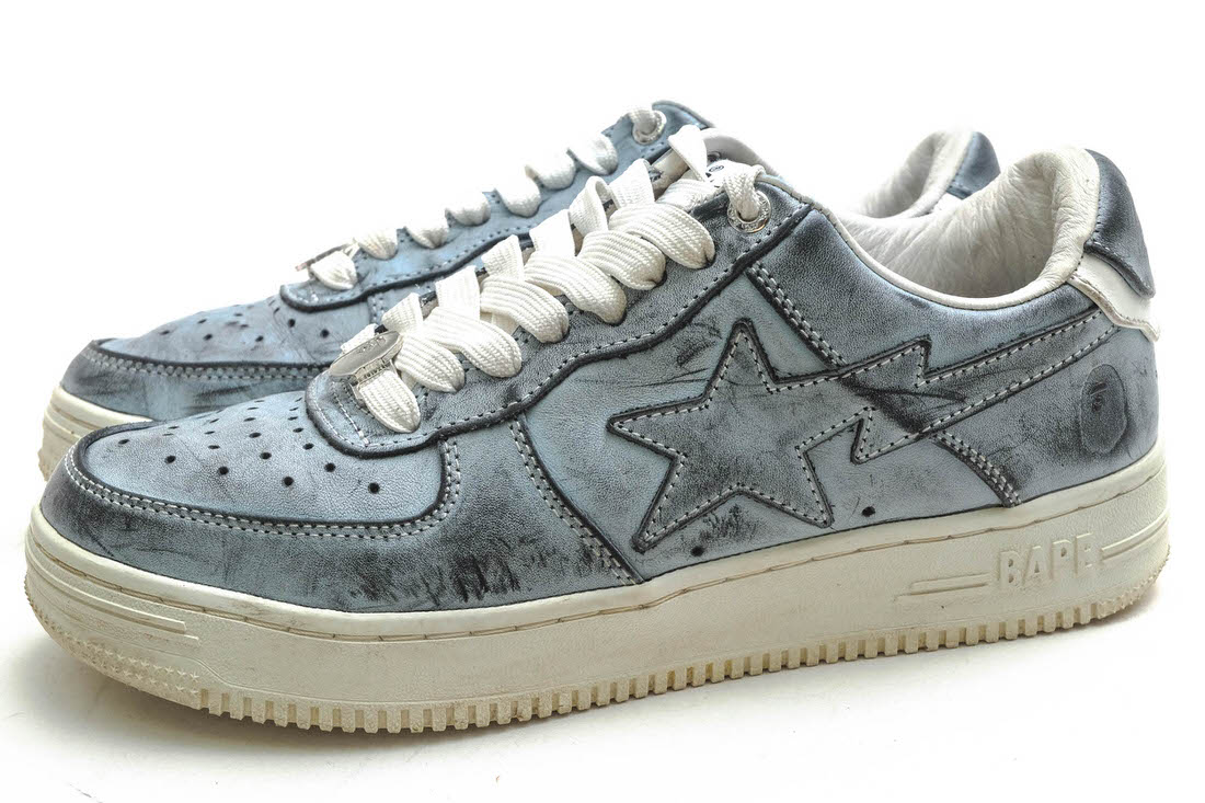 A BATHING APE OZXSHM191012K BAPE STA WEAR AWAY PAINT BLACK