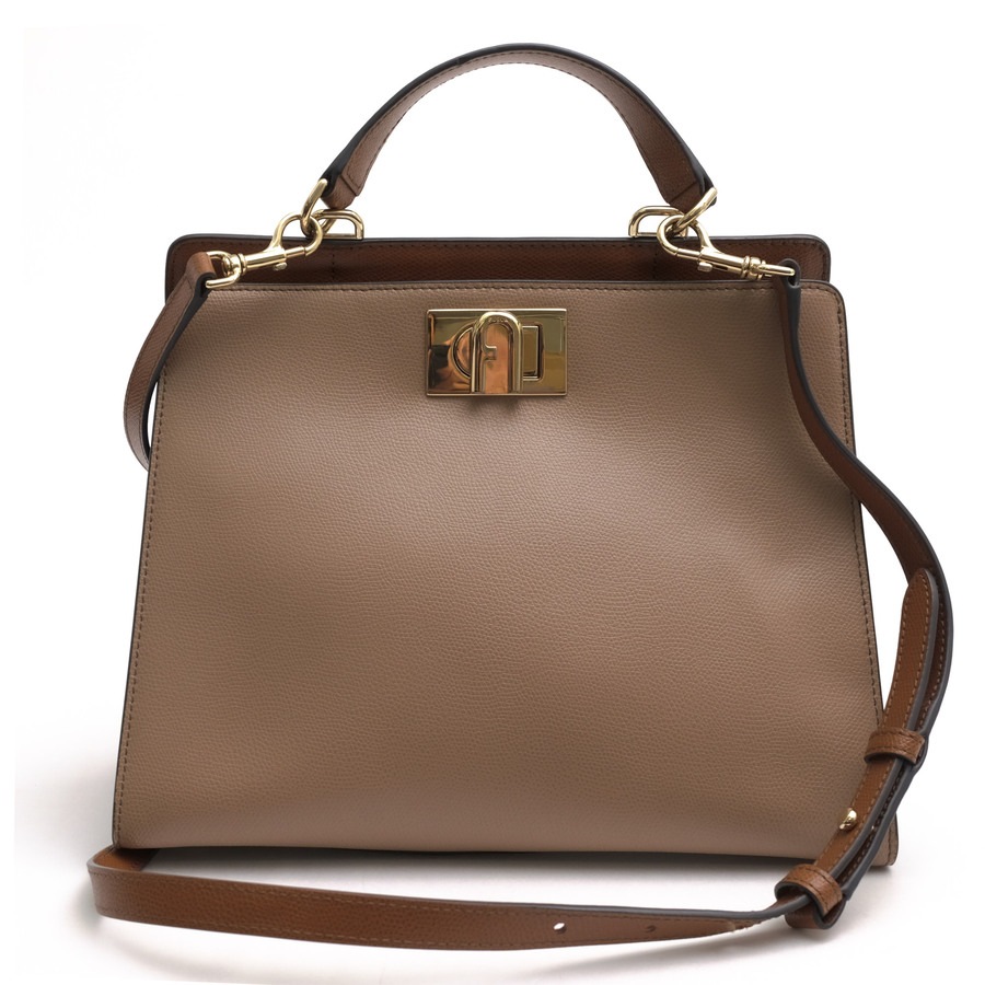 FURLA FURLA 1927 M Top Handle 28.5 / フルラ グロスグレインレザー 