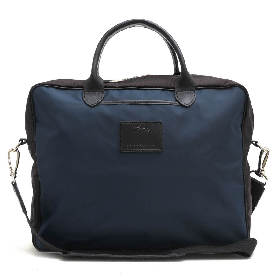 Longchamp / ロンシャン 牛革 2WAY ショルダーバッグ ネイビー 紺