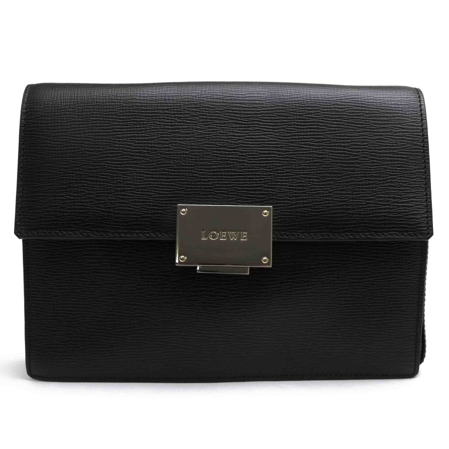 LOEWE / ロエベ カーフ グレイン型押し牛革 シボ革 シュリンクレザー