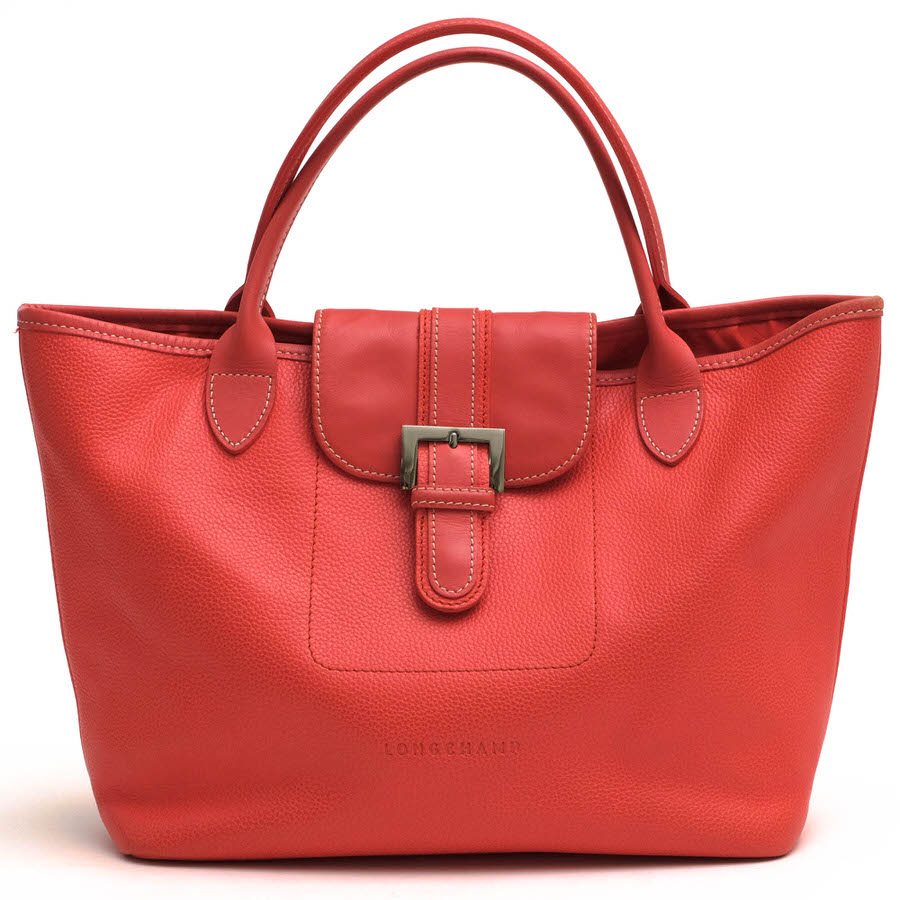 Longchamp / ロンシャン ペブルドレザー 牛革 シボ革 シュリンクレザー