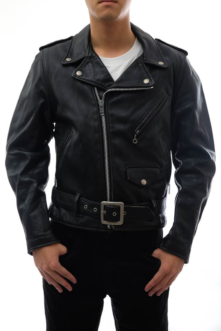 SCHOTT ショット 618 ダブルライダースジャケット 36 ワンスター 茶芯