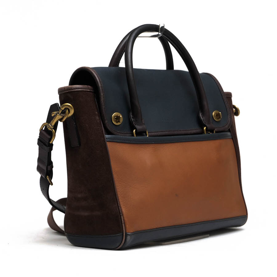 COACH 70987 LEGACY UTILITY FLAP COMMUTER IN COLORBLOCK LEATHER カラーブロック ...