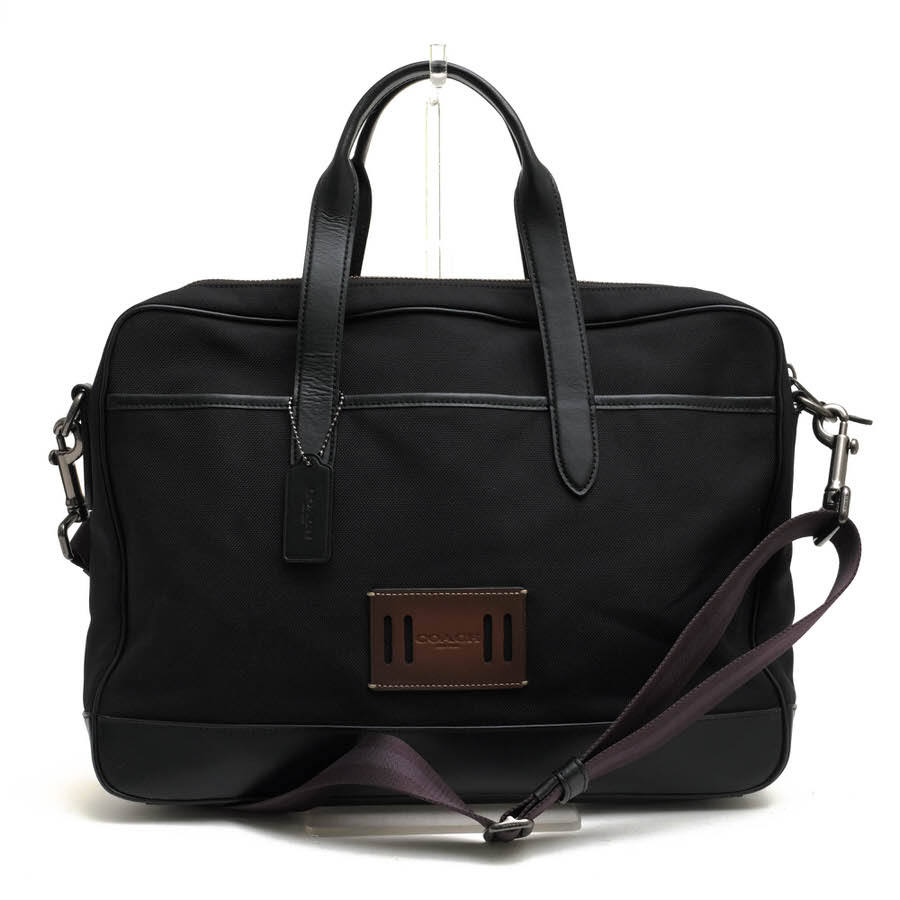の*付様 COACH ハミルトン ビジネスバッグ 2way F31277 黒 COACH F31277 Hamilton Bag In Cordura ハミルトン バッグ イン