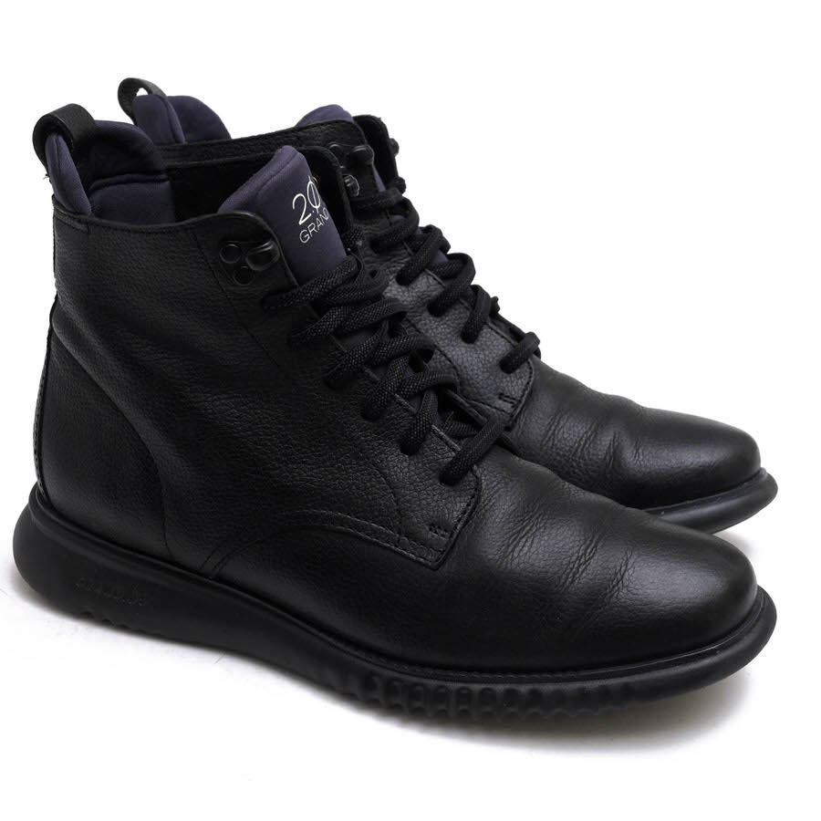 COLE HAAN C25557 2.ZEROGRAND City Boots in Black / コールハーン 牛革 ブラック 黒 ハイ