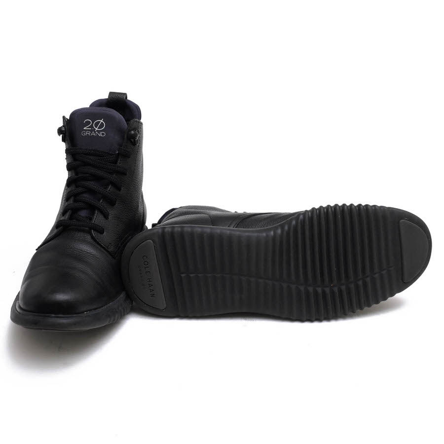 COLE HAAN C25557 2.ZEROGRAND City Boots in Black / コールハーン 牛革 ブラック 黒 ハイ