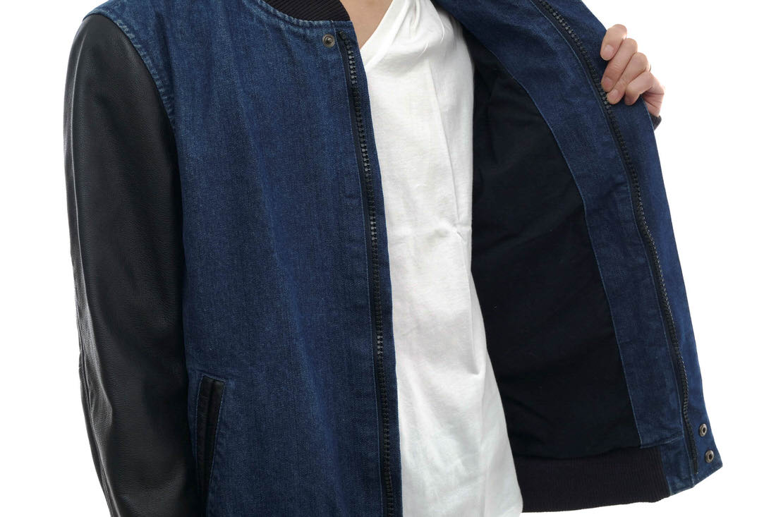 NIKE NSW SELVEDGE DENIM DESTROYER JACKET デストロイヤー / ナイキ アワードジャケット 赤耳 袖レザー 牛革 リブ デニム ネイビー 紺 スタジャン メンズ | BRANDING NIKE NSW SELVEDGE DENIM DESTROYER JACKET デストロイヤー / ナイキ アワードジャケット 赤耳 袖レザー 牛革 リブ デニム ネイビー 紺 スタジャン メンズ | BRANDING