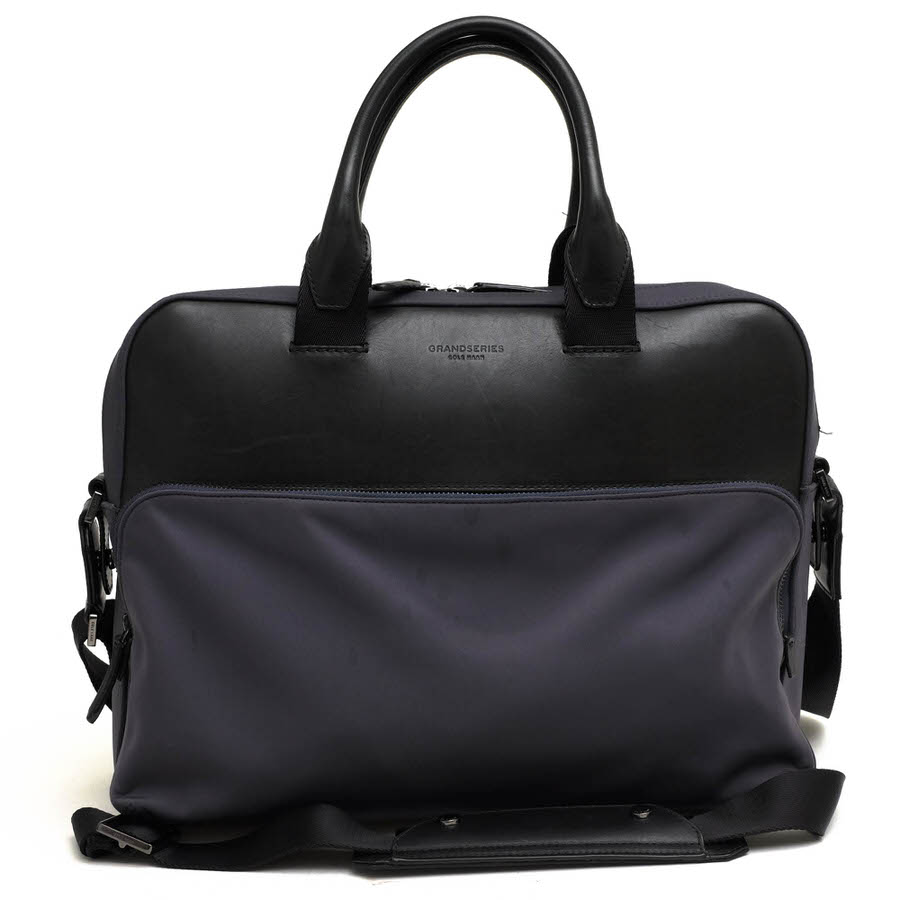 COLE HAAN F11338 GRANDSERIES Nylon and Leather Attache / コール 