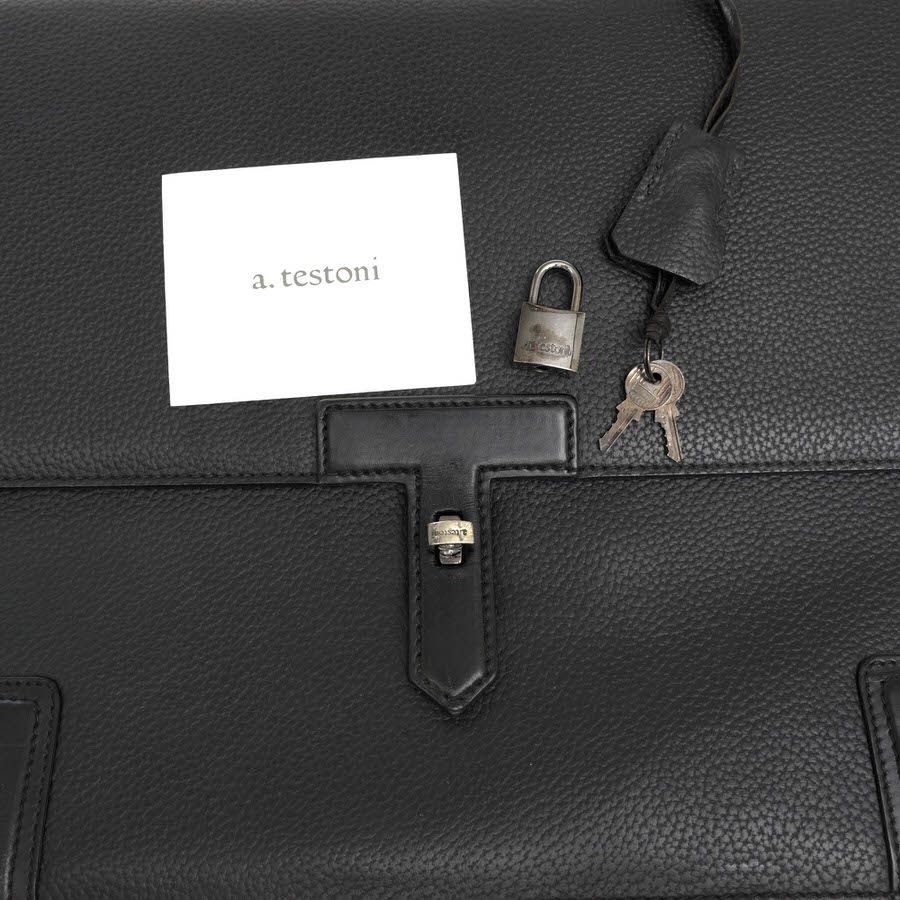 testoni / �ƥ��ȡ��� �ե�å׼� ���� ������ ���ܳ� �����󥯥쥶�� �֥�å� �� �ӥ��ͥ��Хå� ���