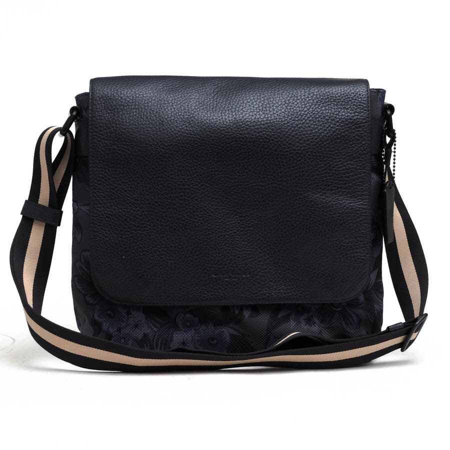 【美品】COACH フローラル ハワイアン メッセンジャーバッグ F59301 COACH F59301 Charles Small Messenger In Floral Hawaiian Print