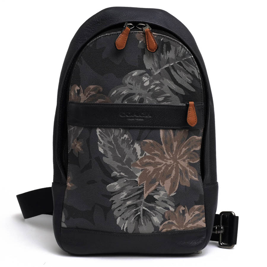 COACH F72307 Campus Pack In Printed Canvas Hawaiian Palm 