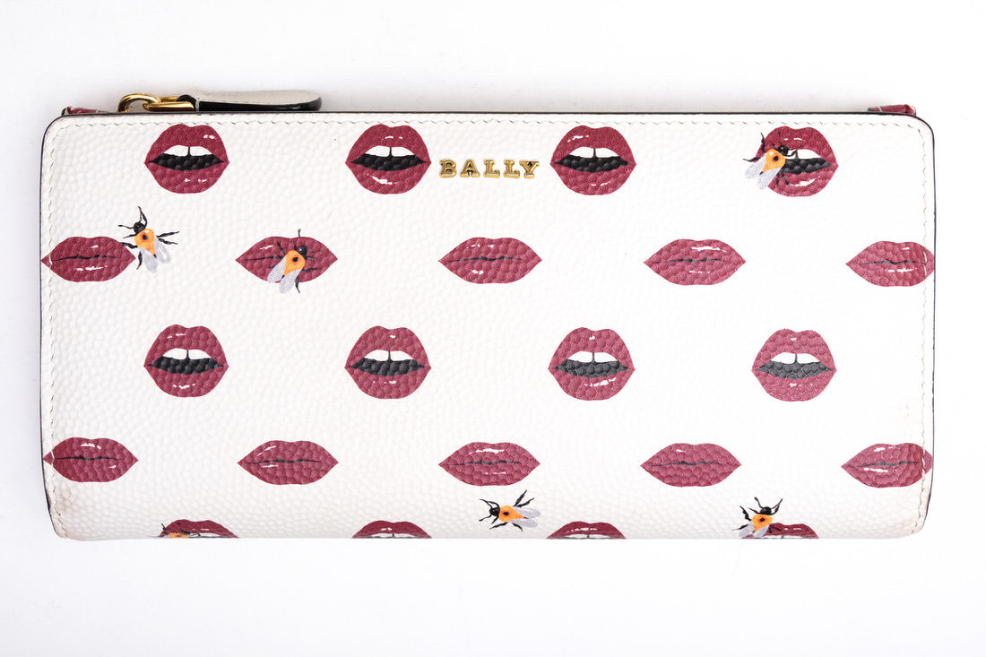 バリー／BALLY 長財布 財布 ウォレット レディース 女性 女性用レザー 革 本革 イエロー 黄  BINNEY フラップ式 小銭入れあり BALLY BINNEY / バリー フラップ式 牛革 カーフ 小銭入れあり レッド