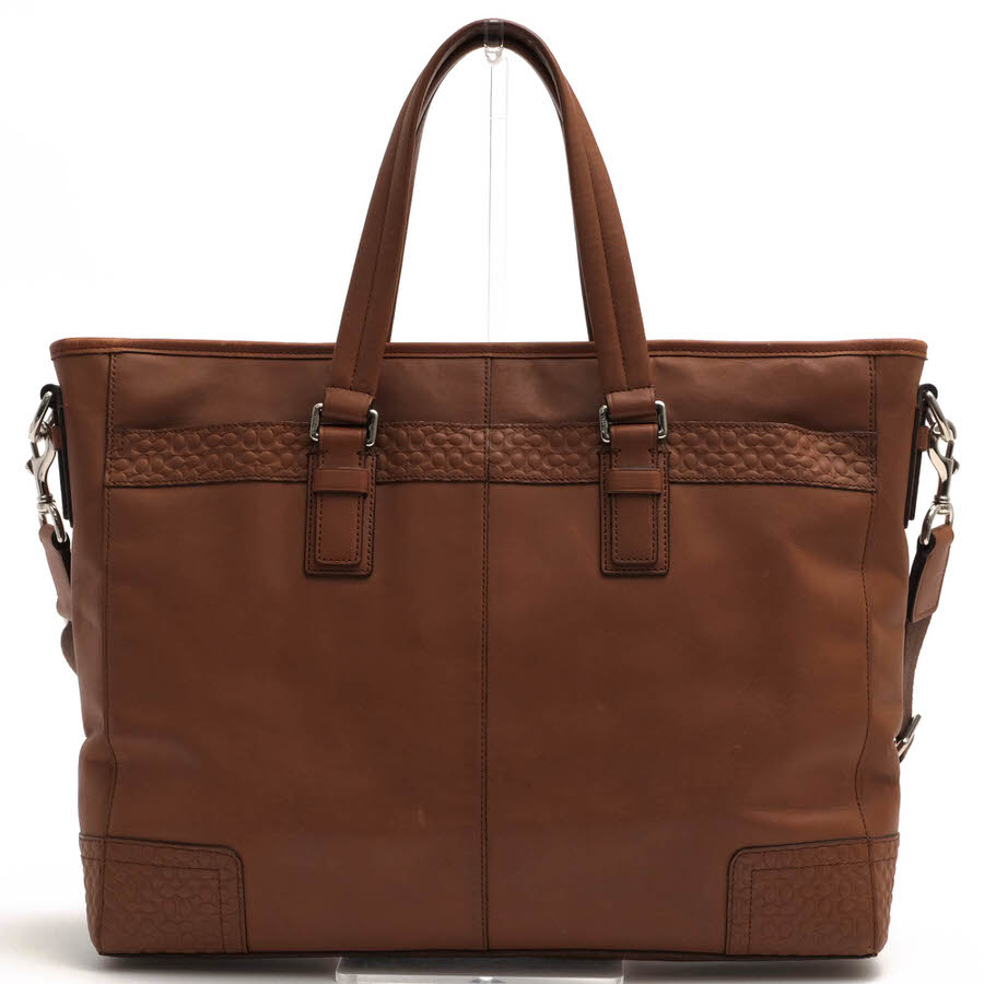 COACH F70455 Graham Leather Zip Business Tote ����� �쥶�� ���å� �ӥ��ͥ��ȡ��� / ������ �ߥ˥����ͥ��㡼�� ���� 2WAY ���������Хå� �֥饦�� �� �ӥ��ͥ��Хå� ���