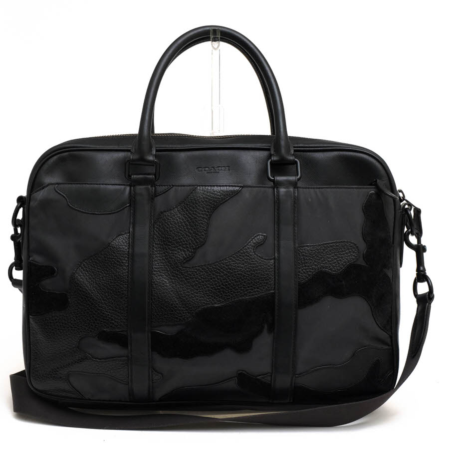COACH F11635 Perry Slim Brief in Blackout Mixed Materials ペリー 