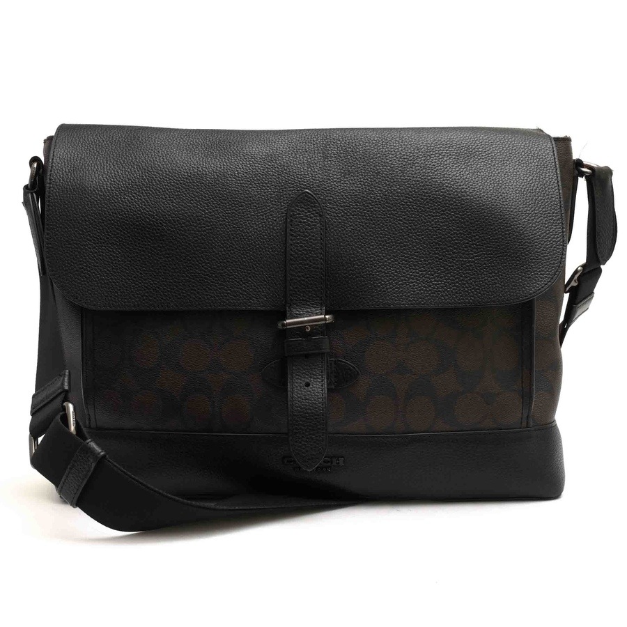 COACH C1243 Hudson Messenger Bag In Signature Canvas ハドソン