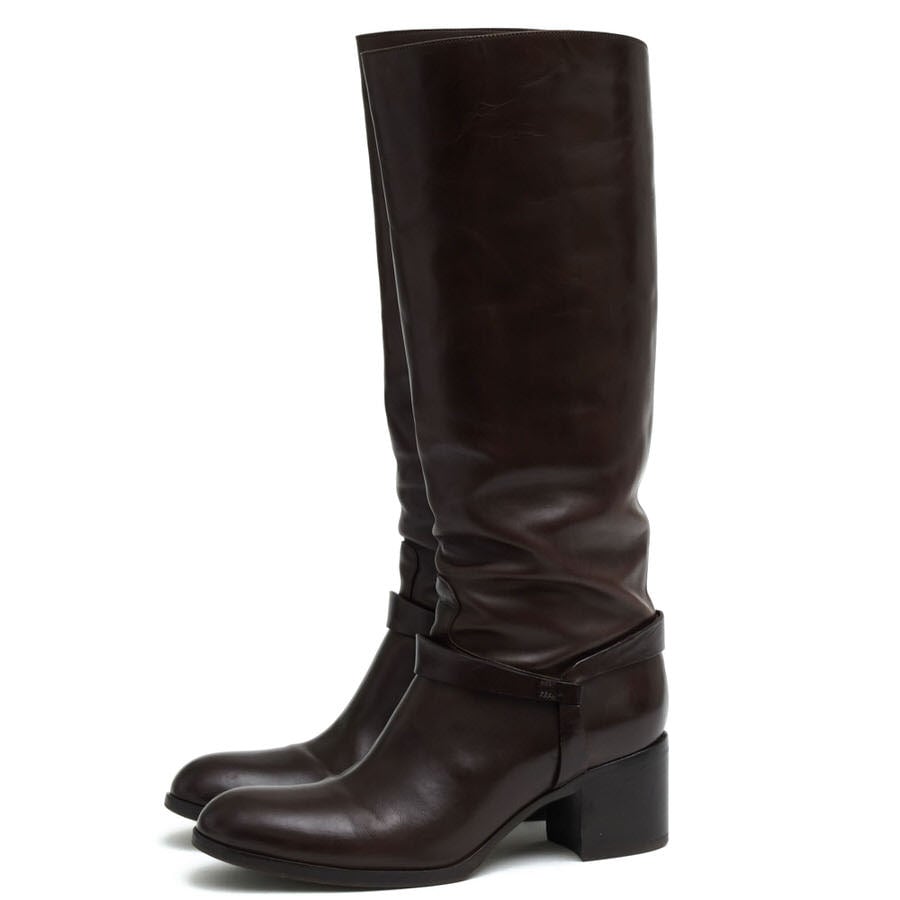 SARTORE SR3047 / サルトル 牛革 カーフ プレーントゥ ダークブラウン  