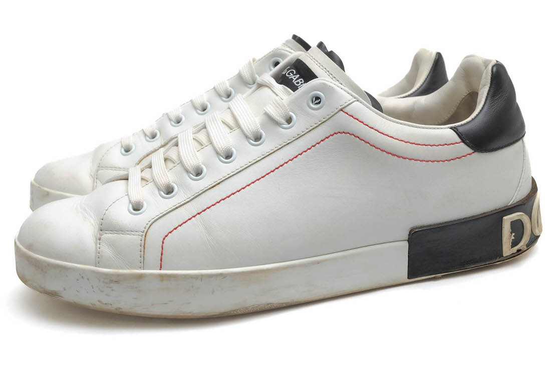 DOLCE＆GABBANA CS1587 Portofino / ドルガバ 牛革 カーフ ホワイト 白