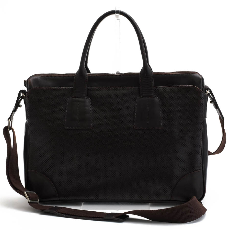 Bill Amberg ビルアンバーグレザー ショルダーバッグ Bill Amberg / ビルアンバーグ A4サイズ収納可 パンチングレザー 牛革