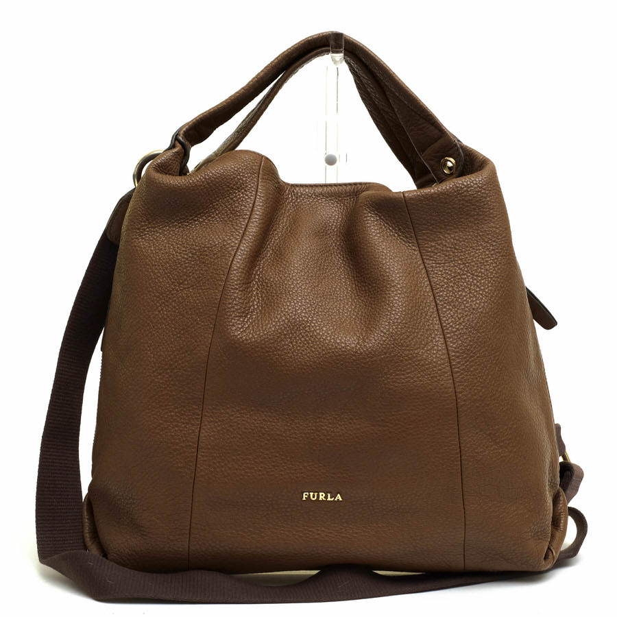 FURLA ELISABETH HOBO エリザベス ホーボー / フルラ 牛革 シボ革