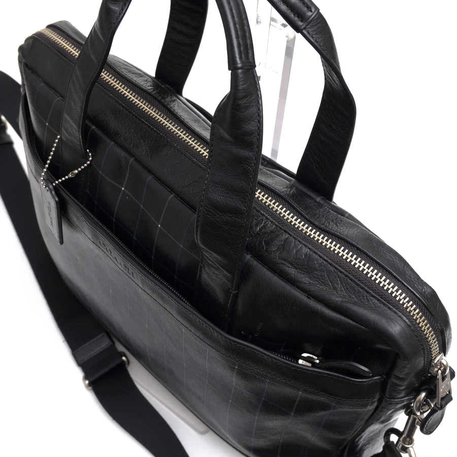 COACH F71561 HUDSON BAG IN SMOOTH LEATHER �ϥɥ��� ���ࡼ���쥶�� / ������ �֥��å������å��� 2WAY ���������Хå� �֥�å� �� �ӥ��ͥ��Хå� ���