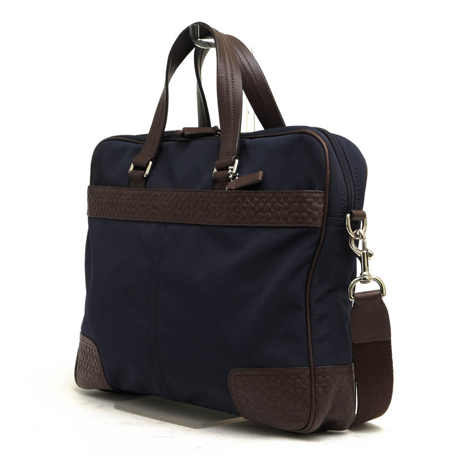 COACH F70596 GRAMERCY NYLON ZIP TOP グラマシー / コーチ ミニシグネチャー柄 一部牛革 2WAY