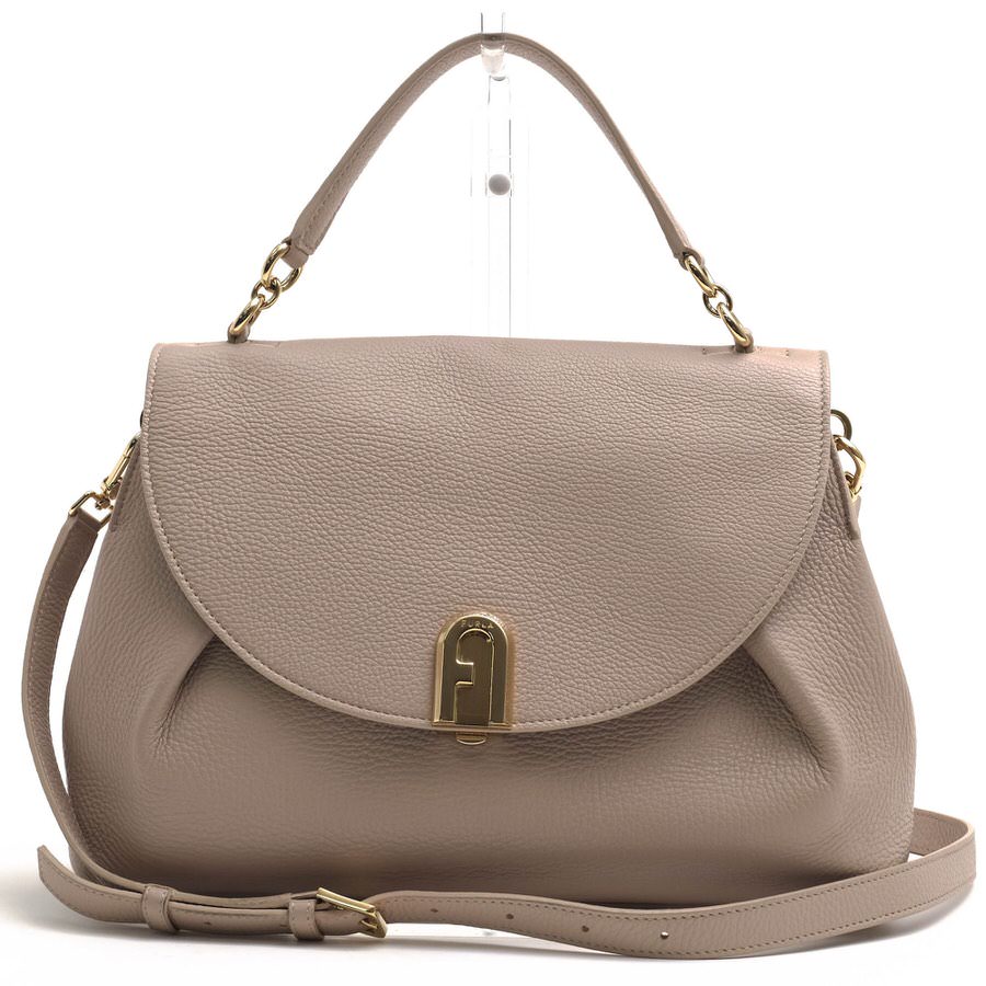 FURLA Sleek M Top Handle スリーク / フルラ フラップ式 ソフト牛革 