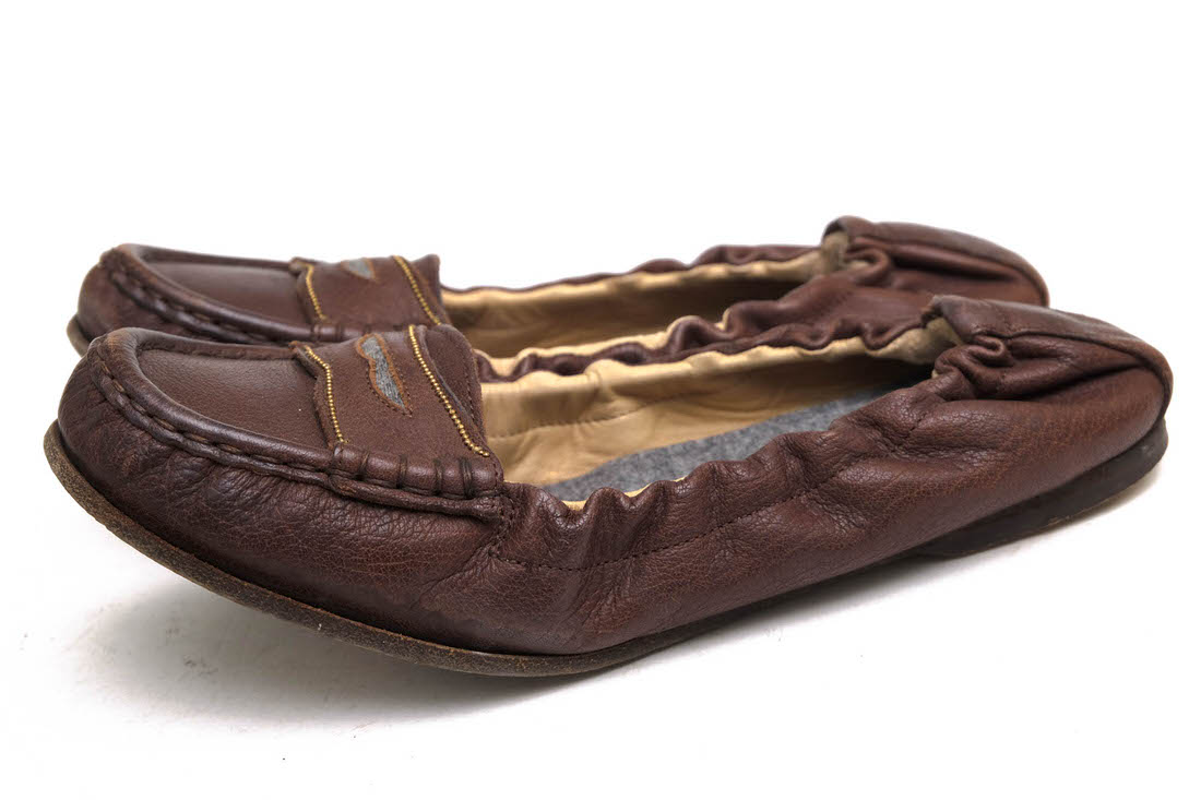 BRUNELLO CUCINELLI / ブルネロクチネリ 履き口ギャザー スリッポン