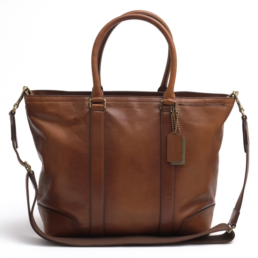 COACH / コーチ 牛革 カーフ 2WAY ショルダーバッグ ブラウン 茶
