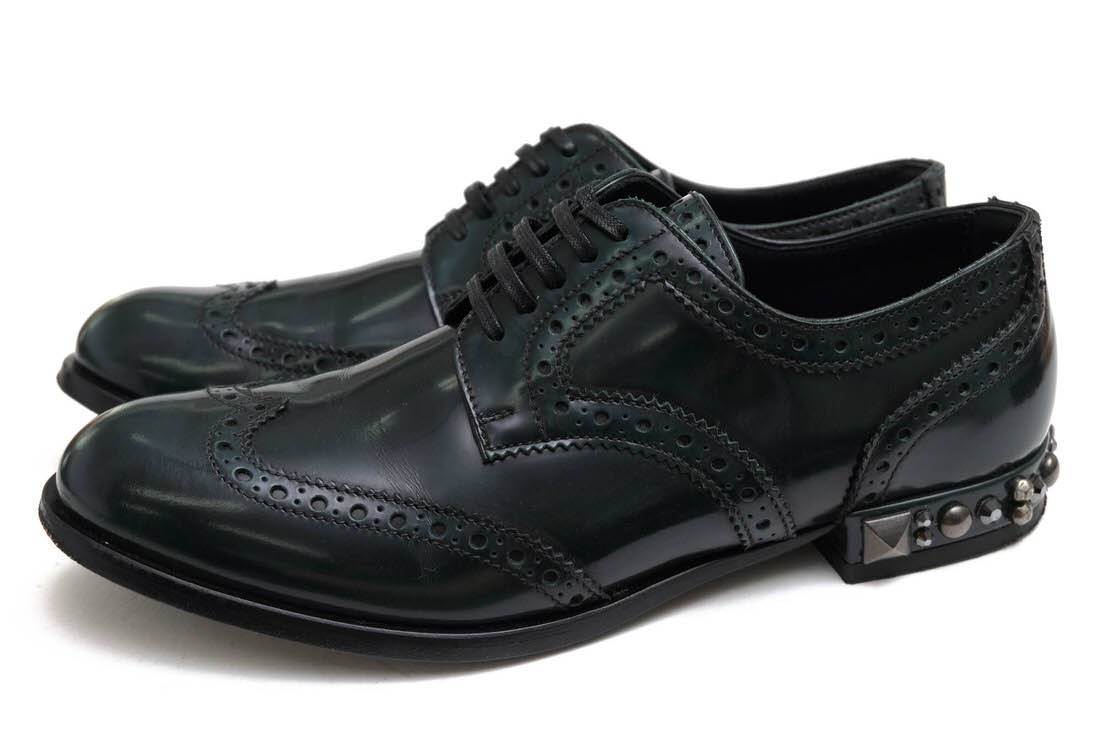 DOLCE＆GABBANA C18572 AP2161 / ドルガバ メダリオン 牛革 ガラス加工 