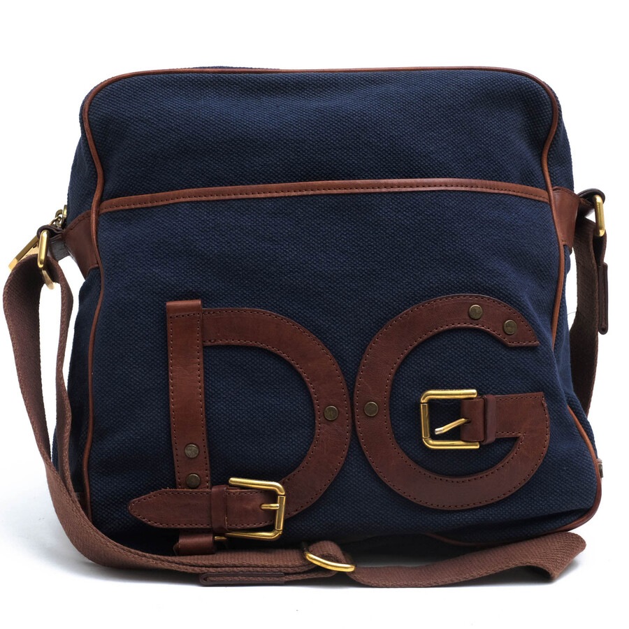 ドルガバさん専用 DOLCE＆GABBANA / ドルガバ DGロゴ コットンキャンバス 牛革