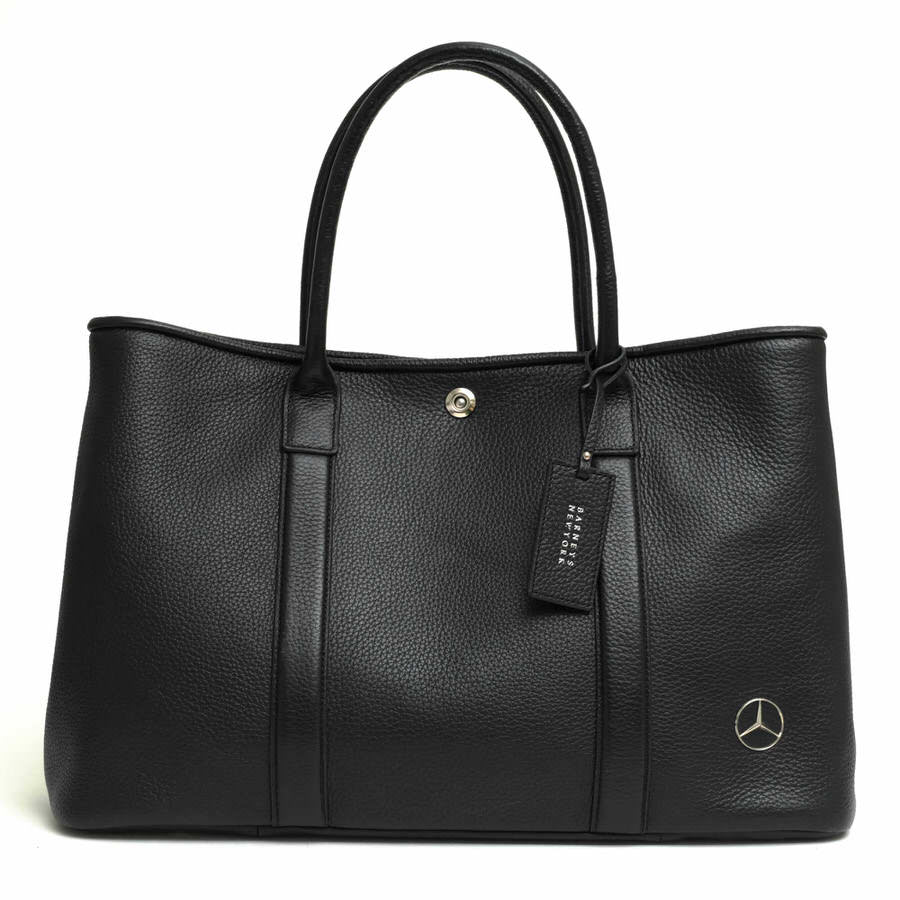 Mercedes-Benz レザー バッグ 黒 BARNEYS NEWYORK / バーニーズニューヨーク 牛革 メルセデス・ベンツ