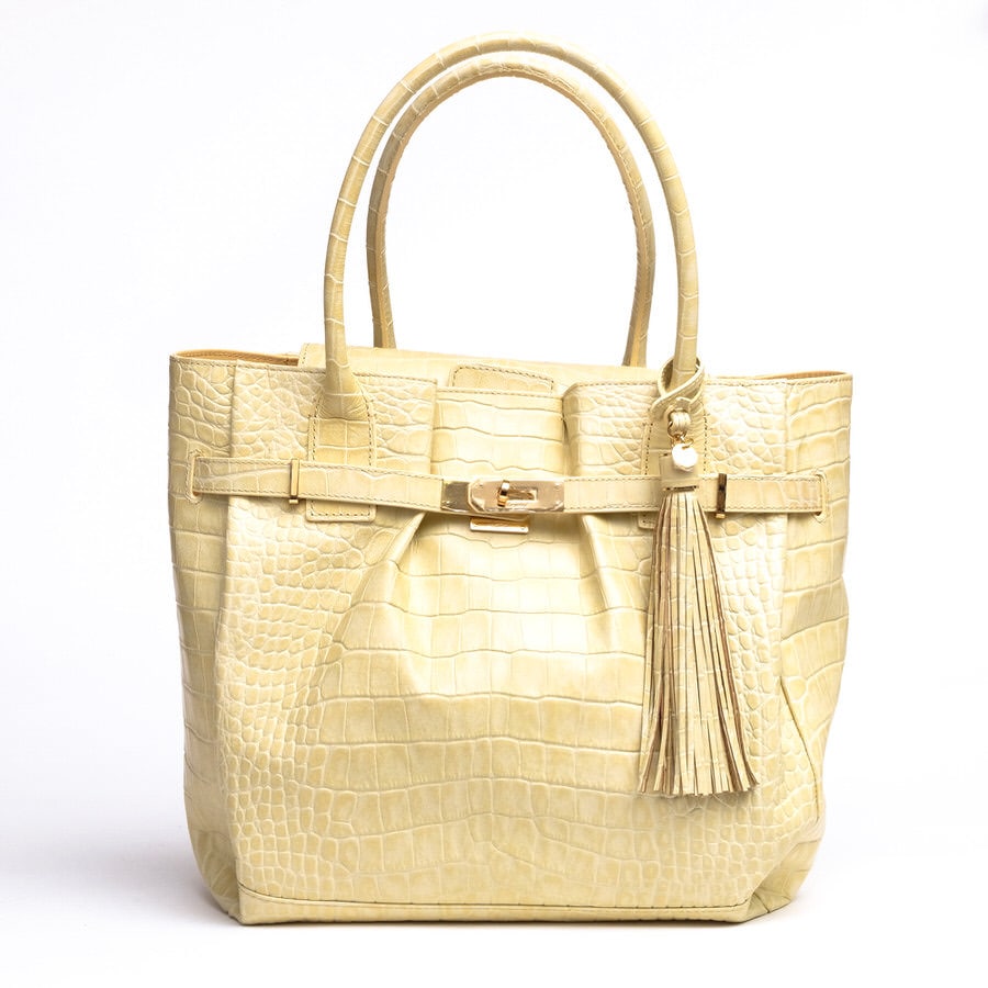 レザージュエルズleather Jewels クロコダイルトートバッグ