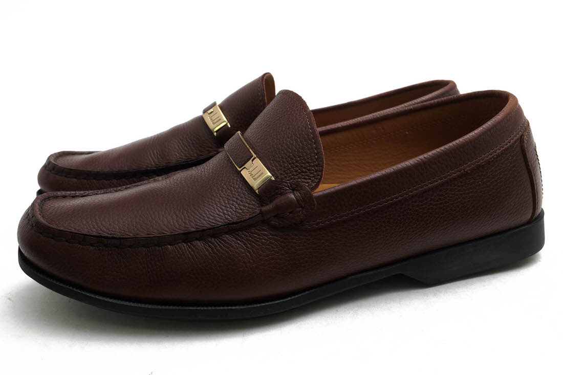 ダンヒル ボールセンスコーン　Poulsen Skone スリッポン Dunhill 5121 / ダンヒル Poulsen Scone ポールセンスコーン製造 牛革