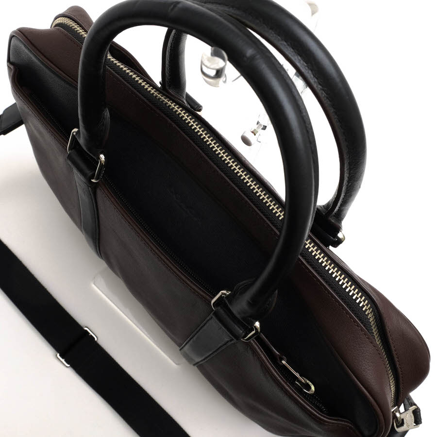 COACH F56018 Perry Slim Brief In Colorblock �ڥ꡼ �����֥꡼�� / ������ ���顼�֥��å� ���� 2WAY ���������Хå� �Ρ���PC��Ǽ�� �������֥饦�� �Ǥ��� �ӥ��ͥ��Хå� ���