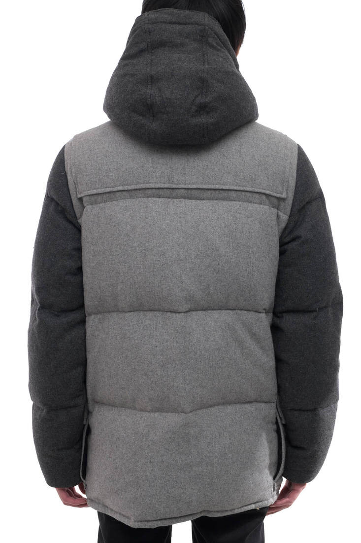 Cape Heights Landis Wool ケープハイツ ビームス Beams別注 バイカラー フード付き 中綿 グレー 灰色 ダウンジャケット メンズ Branding