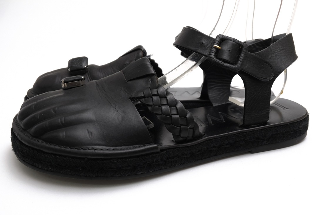 LOEWE 0010238020 Toe Ring Molded Feet Espadrille Sandals / ロエベ 