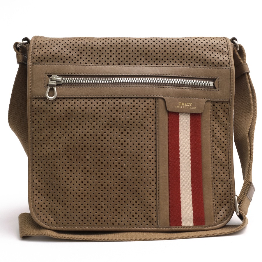 BALLY バリー トレインスポッティング メッセンジャー グリーン レザー BALLY OSLO-SM / バリー トレインスポッティングストライプ イタリアン