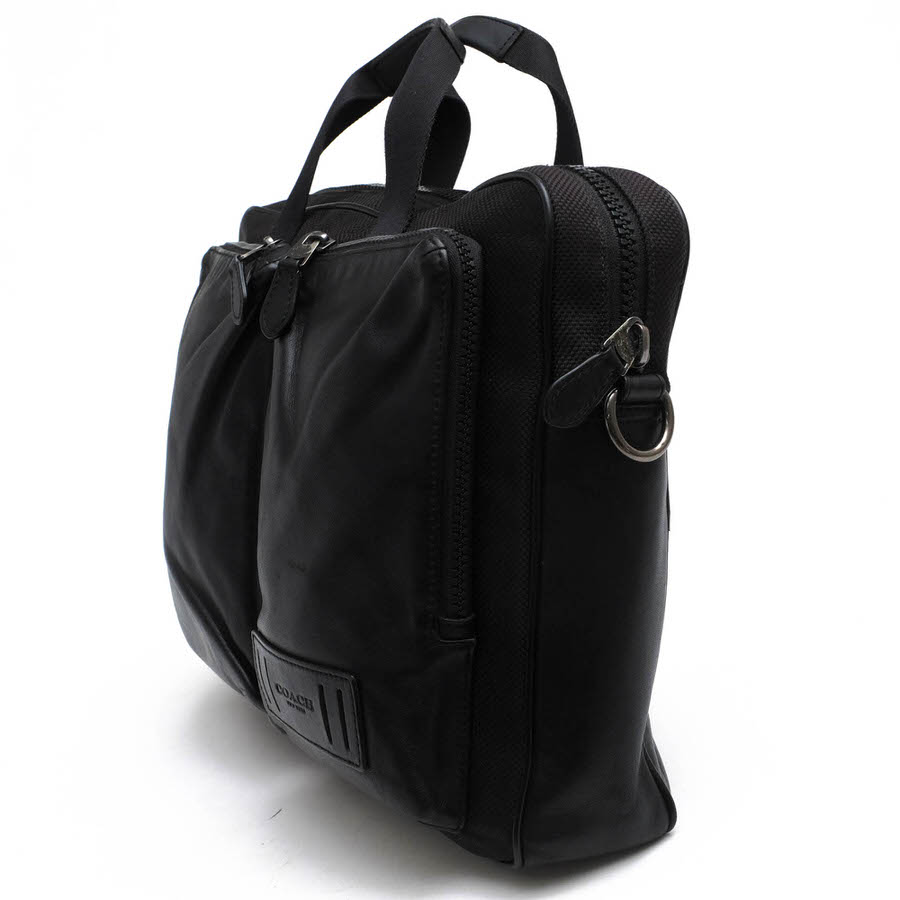 Coach Rider 24 COACH 6705 Rider Brief ライダーブリーフ / コーチ 牛革 ブラック 黒 ビジネスバッグ メンズ | BRANDING