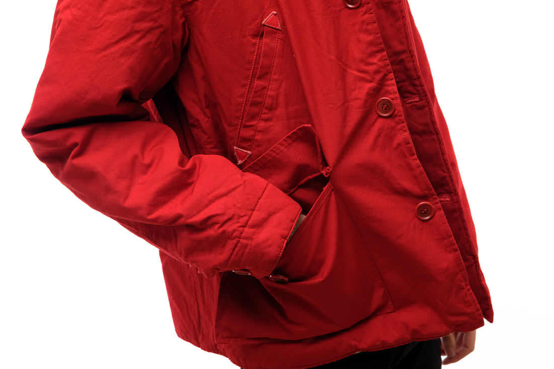 TENDERLOIN ジャケット T-HUNTING DOWN JKT / テンダーロイン ダウンジャケット フード着脱可能 レッド 赤 日本製 コットン メンズ | BRANDING TENDERLOIN ジャケット T-HUNTING DOWN JKT / テンダーロイン ダウンジャケット フード着脱可能 レッド 赤 日本製 コットン メンズ | BRANDING