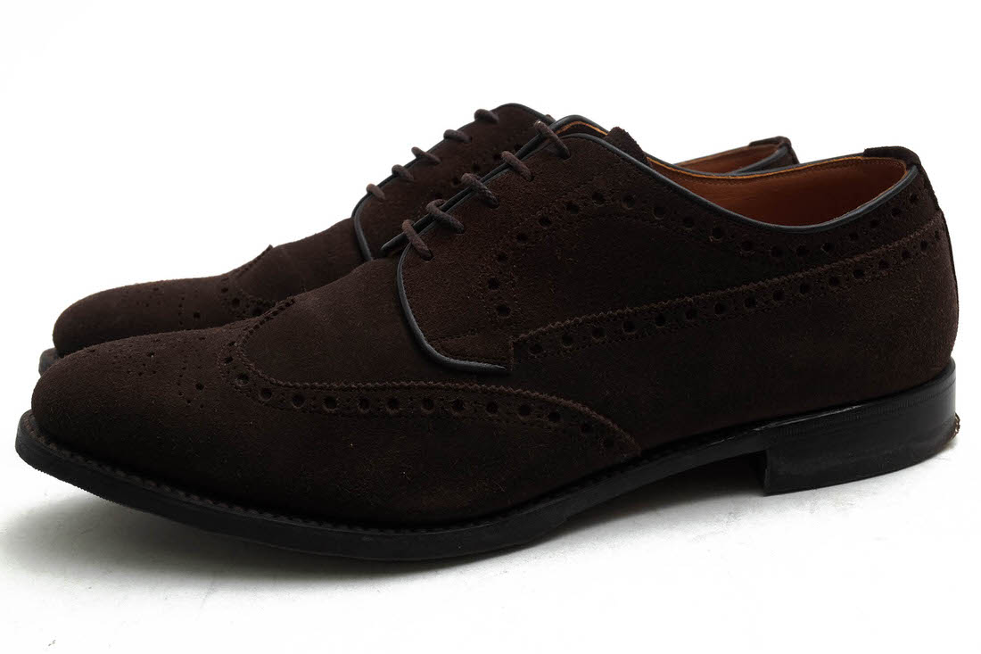 【極美品】スコッチグレイン 最高級 ウィングチップ ビジネスシューズ グッドイヤー製法 黒 25EEEE メンズ 本革 レザー スコッチグレイン ウイングチップの通販