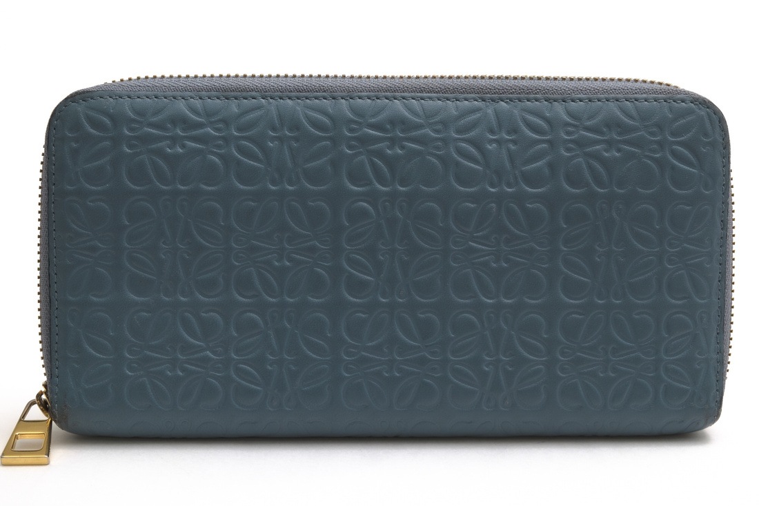 LOEWE 107N55.F13 ZIP AROUND WALLET / ロエベ アナグラム カーフ